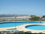 View of Obidos Lagoon from Pool