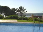 The pool with view of The Obidos Lagoon